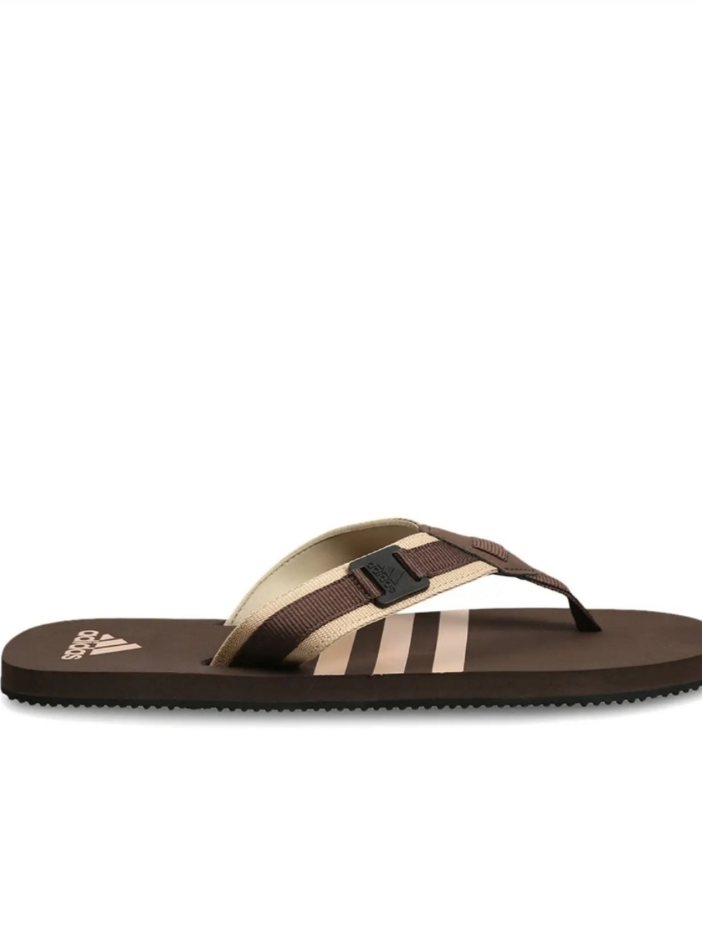 Adidas Enthuso Flip-Flop Sandals- Brown/Beige